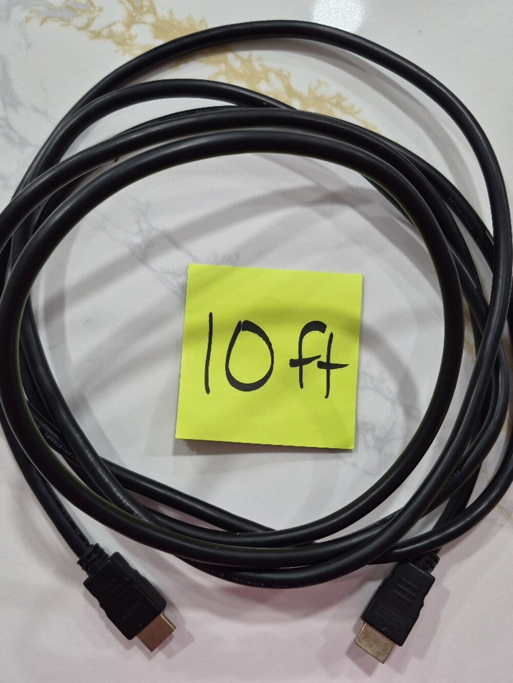 HDMI Ethernet Cord 10 Feet Black